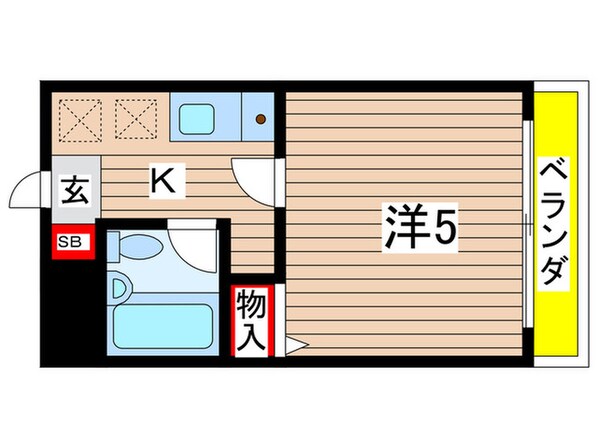 御室ガ－デンハイツの物件間取画像